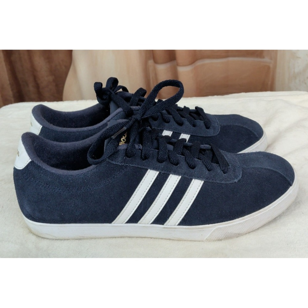 Adidas Courtset Navy Blue Suede Sneakers